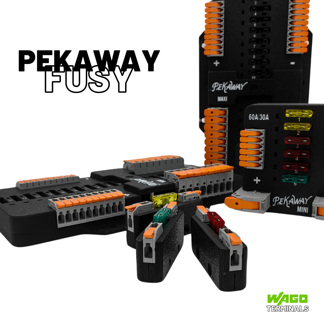 PEKAWAY FUSY – Sicherungsblock mit original WAGO-Hebelklemmtechnik