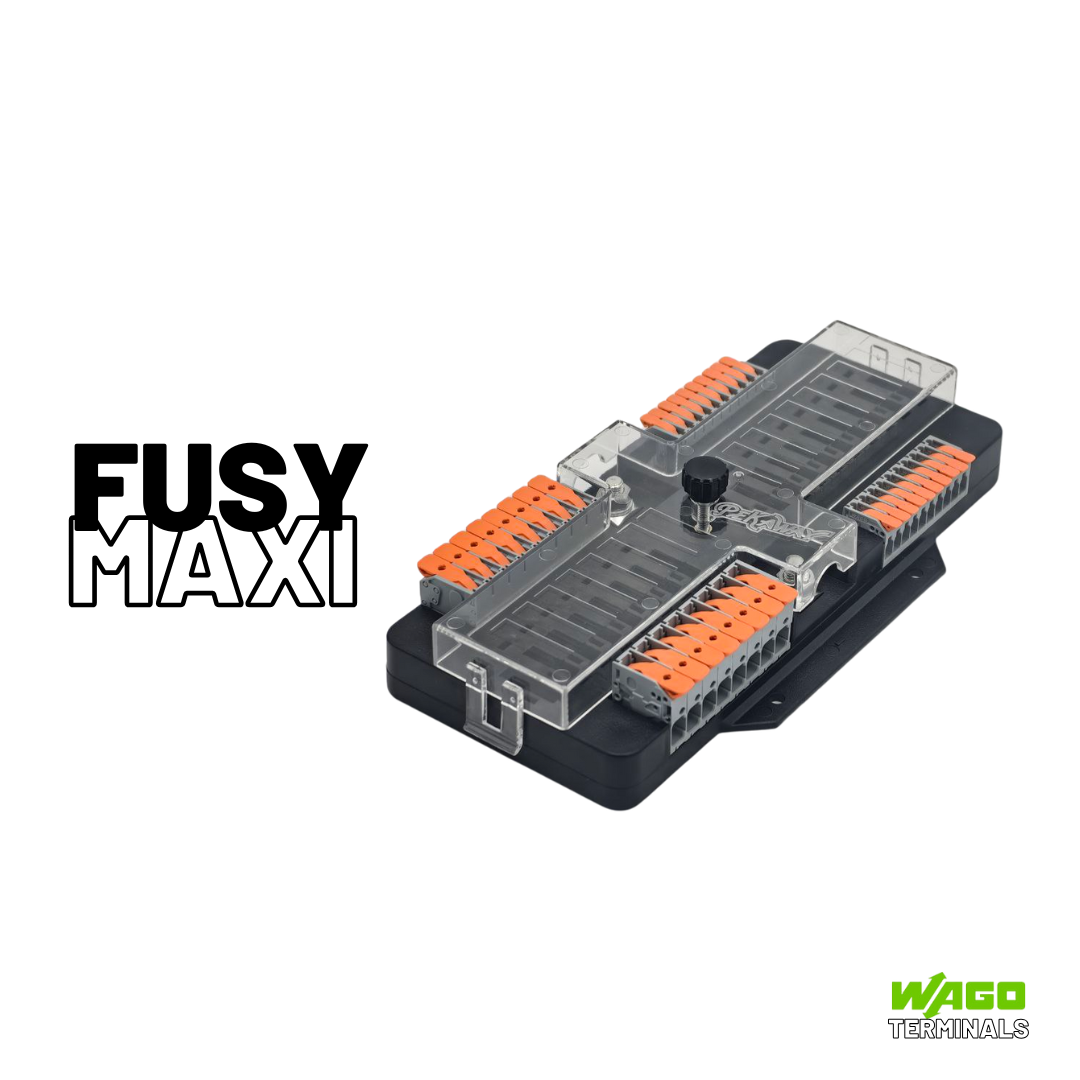 PEKAWAY FUSY – Sicherungsblock mit original WAGO-Hebelklemmtechnik